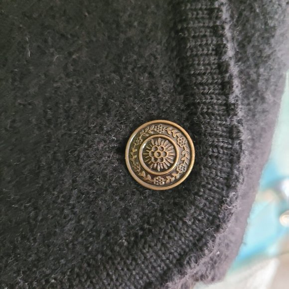 Vintage Tally Ho 100% Wool Sweater Cardigan Small - Picture 3 of 3